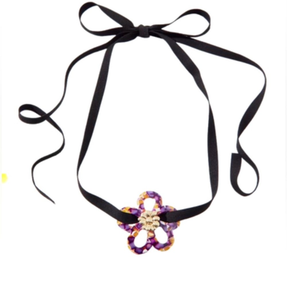 Urban Outfitters Betty Floral Corded Necklace